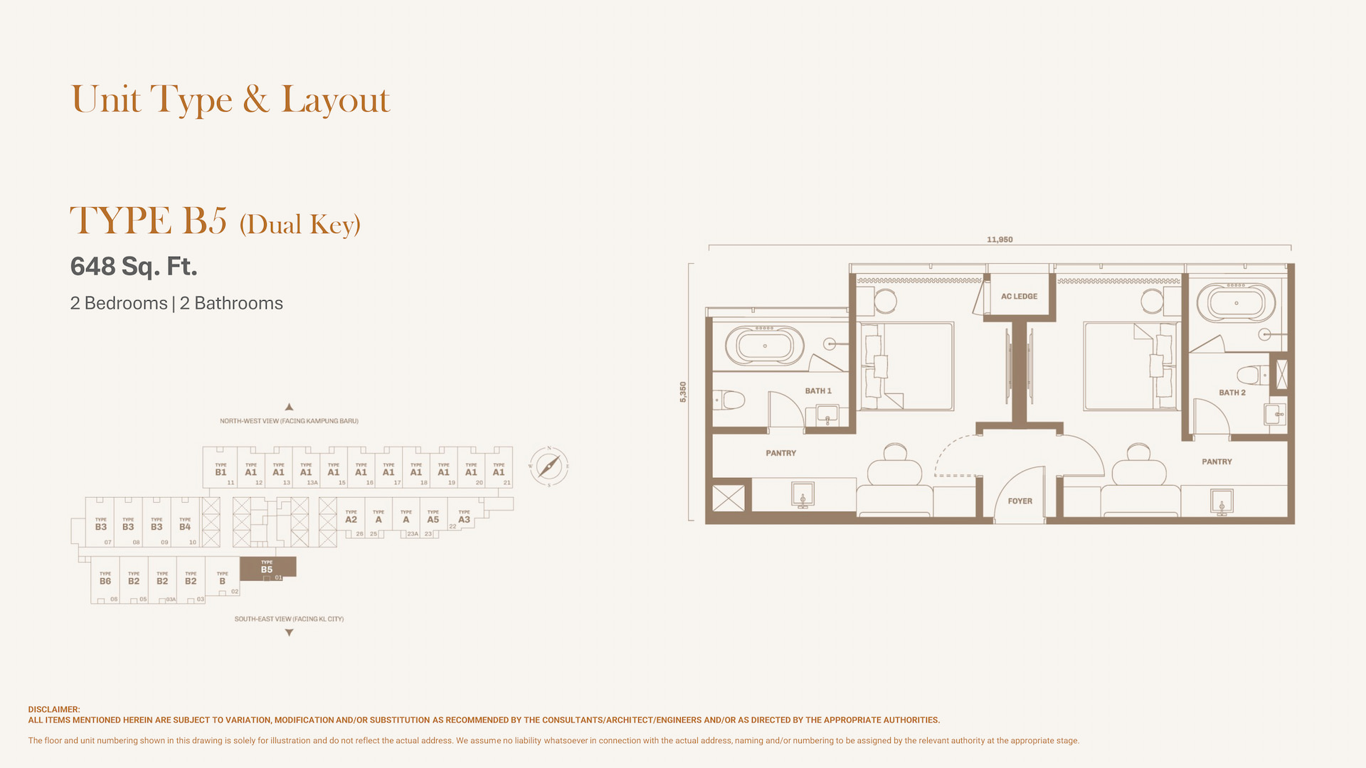 Type B5 Low Floor Plan